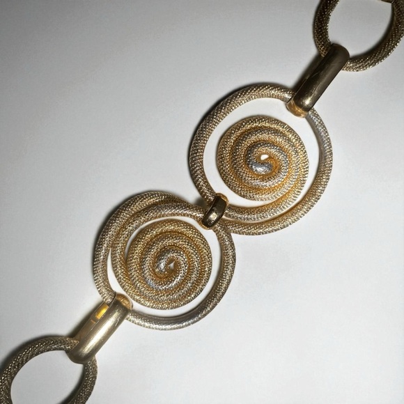 Vintage Byzantine Style Spiral Swirl Linked Sexy Body Chain & Belt in Gold Color - Picture 9 of 9
